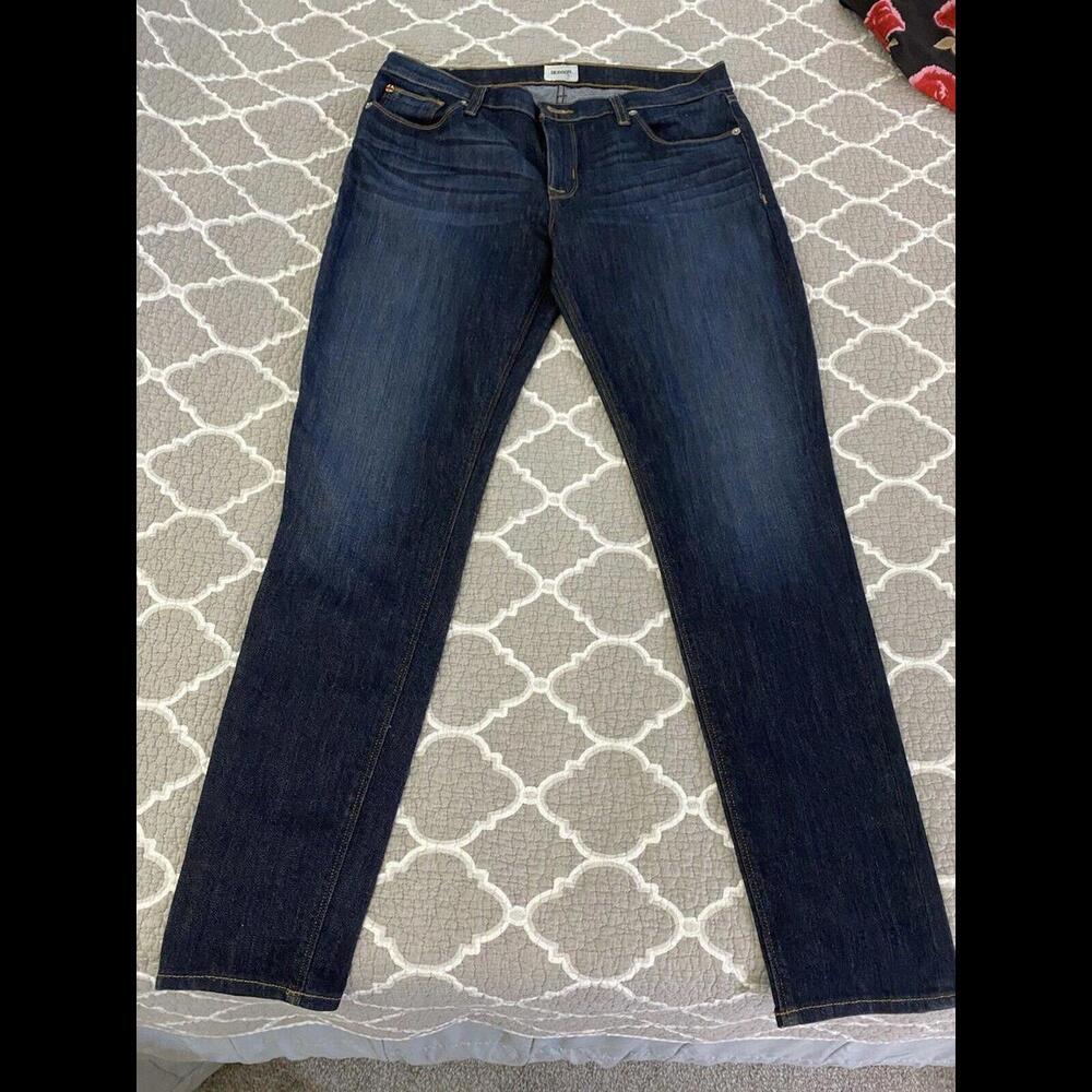 Hudson Jeans Womens Size 31 Krista Ankle Super Skinny Dark Denim